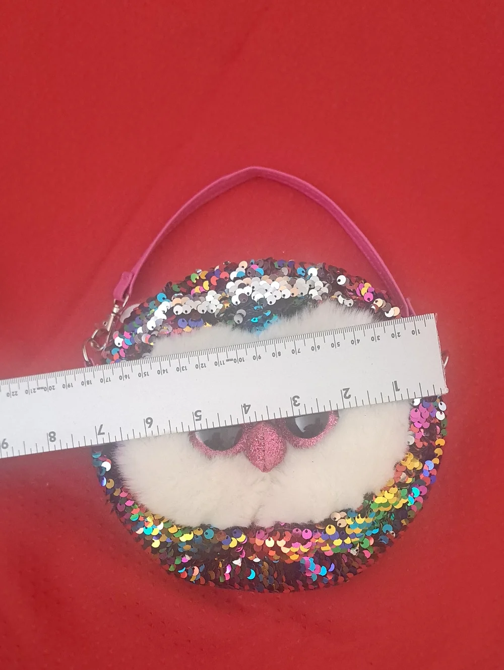 Ty Owen Kids Sequin Owl Purse - Pink Handle, White Face
